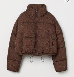 Best Puffer Jacket, Brown Puffer Jacket, Brown Puffer, Short Puffer Jacket, Puffy Coat, Puffer Jacket Women, Brown Pattern, Puffy Jacket, Cute Jackets