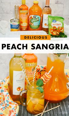 Peach Sangria - The Easiest Recipe with 4-Ingredients