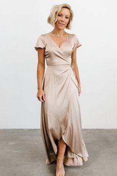 Shimmer Gown, Sparkle Gown, Wine Colored Dresses, Wrap Dress Bridesmaid, Wrap Gown, Satin Wrap Dress, Velvet Wrap Dress, Baltic Born, Shimmer Dress