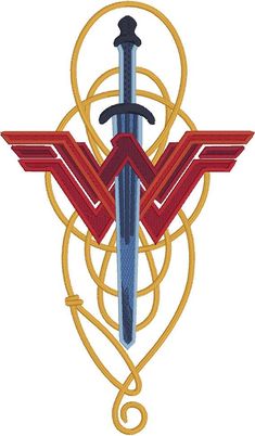 Wonder Woman lasso & sword machine embroidery design 5x7 Stitches: 23304 Size: 4 1/16” x 6 7/8” This is not a finished product. This is a machine embroidery design file. You must have an embroidery machine to work with these files. YOU MUST HAVE THE REQUIRED HARDWARE AND SOFTWARE Lasso Tattoo, Womens Tattoo Ideas, Tattoo Ideas Quotes, Wonder Woman Lasso, Womens Tattoo, Batman Arkham Origins