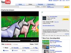 an image of three unicorns on youtube