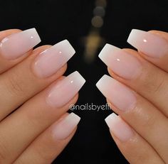 Everyday Nails, Fresh Nails, Faded Nails, Natural Acrylic Nails, Unghie Nail Art, French Manicure Designs, Stilleto Nails, Dermal Piercing