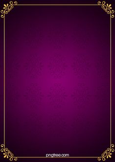 a purple background with gold border