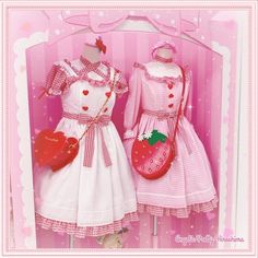 Goth Strawberry, Estilo Harajuku, Pastel Pink Aesthetic, 여자 패션, Lolita Dress