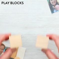 Cube Blocks Ideas, How To Wrap A Pillow As A Gift, Diy Photo Cube, Handcraft Ideas, Photo Cube, Photo Cubes, Seni Dan Kraf, Kraf Diy, Astuces Diy