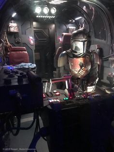 a sci - fi themed room is shown in this image