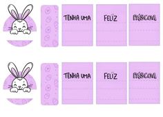 an easter card with bunny ears and the words'feliz'in spanish