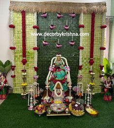 Android App Design, Varalakshmi Vratham, Small Wedding Decor, Home Flower Decor, Cradle Ceremony, Happy Birthday Rose, Decoration For Ganpati