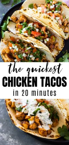 the best chicken tacos in 20 minutes