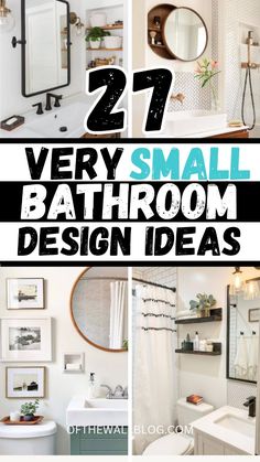 bathroom design ideas that are very small and easy to make it look like they're in