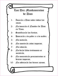 a scroll with the words los dios written in spanish on it and an image of a