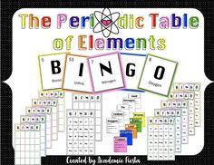 the perfect table of elements for bingo game