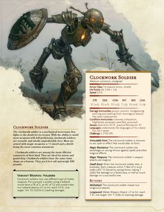 a page with an image of a robot holding a shield