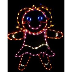 a lit up doll with eyes and arms