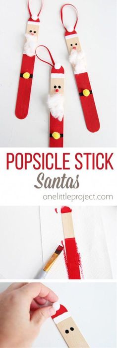 popsicle stick santa craft for kids to make