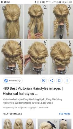 1900s Hairstyles, 1800s Hairstyles, Cottagecore Hairstyles, Victorian Hairstyles, Easy Hair Updos, Updo Hairstyle, Hair Tips Video