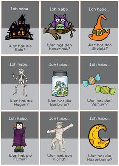 an image of halloween words and pictures