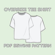 an oversize tee shirt sewing pattern