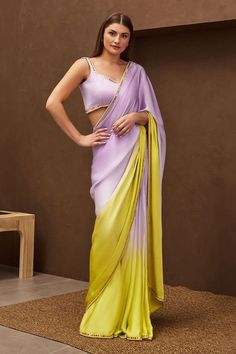 DRESS Reception Sarees, Papa Don't Preach, Saree Gowns, Haldi Dress, Dhoti Saree, Purple Saree, Ruffle Saree, Drape Saree