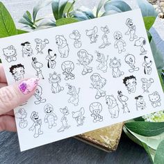 I took the NEXT LEVEL nail art practice sheets to yet ANOTHER LEVEL! Paint your fave designs with gel polish right on the nail! Apply these waterslide decals and color in - just like a nail tech coloring book! This is literally the PERFECT tool to help you practice nail art! 6x4 sized pages full of designs! Grab one or grab them all! **There are various sizes of each design, but due to the details, they may not fit on small/short nails** **These are not peel and stick nail stickers** Small Short Nails, Practice Nail Art, Disney Nail Decals, Book Nail Art, Nail Art Practice, Art Outline, Art Planner, Stickers Nail Art, Nail Stencils