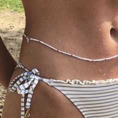 How To Make Belly Chains, Belly Chain Diy, Belly Bracelets, Waist Beads Aesthetic, Belly Chain Beads, Beaded Belly Chain, Kalung Manik-manik, Belly Beads, Love Rings