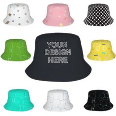 PRICES MAY VARY. Customize Bucket Hats: Choose a hat color and make your own hat by adding text, text, slogans, brand names, team names, logos, images, or anything else you can think of! High-quality polyester: Selected high-quality polyester fabric, delicate hand feeling, light and breathable, foldable bucket hat. Custom Bucket Hat Dimensions: Circumference: 22-22.8'' (56-58cm), Brim: 2.7'' (7cm), Height: 3.2'' (8cm). Fits most people's head circumferences. Applicable scene: suitable for vacati Foldable Bucket, Bucket Hats For Men, Custom Bucket Hat, Make Your Own Hat, Flip Belt, Custom Bucket Hats, Teen Friends, Mens Bucket Hats, Name Pictures