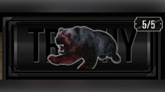 an image of a bear that is in the middle of a video game title screen