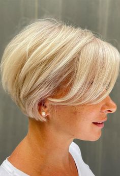 Blonde Layers, Layered Bob Haircuts, Blonde Haircuts, Short Blonde Haircuts, Short Hair Syles, Layered Bob, Short Blonde, Short Hair Haircuts