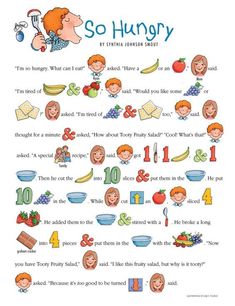 an illustrated poster with the words so hungry and pictures of children's faces on it