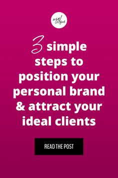 As a creative entrepreneur, you can use personal branding to position yourself as an expert for success in the marketplace. By creating a strong personal brand, you can easily market yourself and build a profitable business. This post will teach you how to brand yourself and how to position your personal brand in your industry. Head to the blog now! Ways to Get More Clients | Personal Branding | How to Make a Personal Brand | Marketing Ideas | Creating a Brand Brand Marketing Ideas, Brand Yourself, Get More Clients, Sports Clips