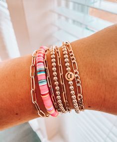 Jewelry Preppy, Preppy Bracelets, Bracelets Diy, Beads Bracelet Design, Summer Bracelets