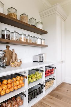 Kitchen Storage Ideas Diy, Pantry Remodel, Kabinet Dapur, Kitchen Organization Pantry