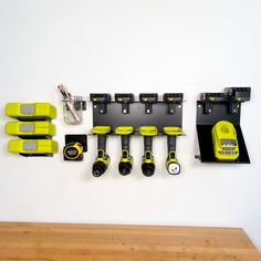 Bold MFG & Supply Tool Organization Ryobi One+ 18V Charger and Battery Mount Interior Handrails, Ryobi Drill, Ryobi Tools, Log Holder, Steel Planters, Reciprocating Saw, Cord Management, Cordless Tools, Organization Decor