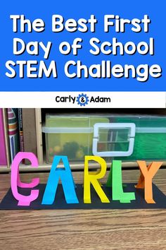 3D Name Tag STEM Challenge Steam For 3rd Grade, 3rd Grade Stem Challenge, Beginning Of The Year Steam Activities, Back To School Steam Activity, Stem Introduction Lesson, First Grade Stem Challenges, Name Stem Activities, 2nd Grade Stem Challenges, Classroom Beginning Of The Year