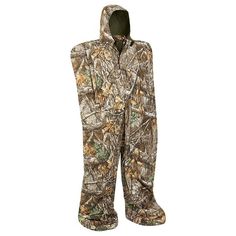 an image of a snowboard suit with hood and pants in realtree camo