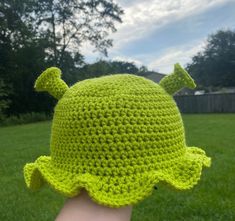 Crochet Shrek/fiona Ogre Bucket Hat in Keylime Green - Etsy Amigurumi Patterns, Crochet Shrek Bucket Hat, Shrek Crochet Bucket Hat, Crochet Shrek Hat Pattern Free, Shrek Hat Crochet Pattern, Shrek Bucket Hat Crochet, Shrek Crochet Hat, Green Yarn Crochet Ideas, Crochet Shrek Hat