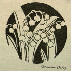 a drawing of some flowers in a black and white circle with the words christianians carry on it