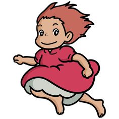 Learn how to draw Ponyo - Ghibli Characters Ponyo Easy Drawing, Ponyo Drawings, Ghibli Characters, Drawing Cartoon Characters