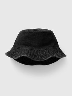 Soft denim cotton hat.  Stitching at flutter brim.  For more fit and sizing info, check out our Size Guide. Denim Bucket Hat, Kids Denim, Cotton Hat, Denim Cotton, Gap Kids, Grey Wash, Gap Denim, Size Guide, Bucket Hat