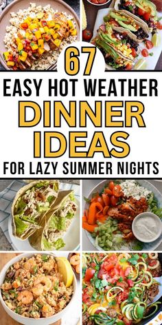 Hot weather dinner ideas healthy Delicious And Healthy Meals, Essen, Different Dinners Ideas Easy, Dinner Ideas For Small Group, Quick Meals On The Go, Easy Dinner Ideas For Kids To Make, Dinners For When Its Too Hot To Cook, Meals To Cook With Friends, Easy Homestyle Meals