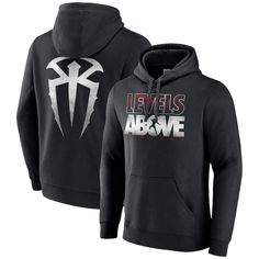 Roman Reigns is playing chess while everyone else is playing checkers. You need no further proof than his historic run as the Undisputed WWE Universal Champion. It's now your turn to spread the good word by wearing this Roman Reigns Levels Above Pullover Hoodie. Acknowledge The Tribal Chief in some sweet Superstar gear that will have you feeling like The Head of the Table. @WWE Black Hoodie Style, Hoodie Weather, Trendy Hoodies, Futuristic Fashion, Bold Black, Athletic Fits