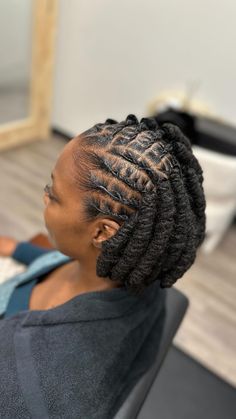 Instagram video by Janai Harris • Feb 29, 2024 at 9:29 PM Dreadlocks Twist Styles, Mohawk With Locs, Loc Hairstyles Short, Loc Knot Bob, Women Loc Styles, 4c Locs, Dreadlocks Women, Loc Styles For Women