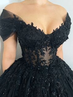 Forest Wedding Dress, Trumpet Prom Dress, Beaded Corset, Like Me, Gothic Floral, Black Wedding Gowns, Off Shoulder Wedding Dress, A Line Prom Dress, Gothic Wedding Dress