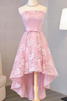 Este vestido puede ser hecho a medida, no hay ningún costo adicional para personalizar el tamaño y el color Pink Prom Dresses Short, Asymmetrical Prom Dress, Prom Dresses A Line, Black Prom Dress Short, High Low Prom Dress, Pink Dress Short, Homecoming Dresses Lace, 파티 드레스, Princess Prom Dresses