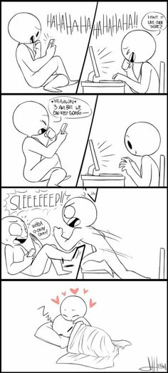 the comic strip shows how to draw an alien