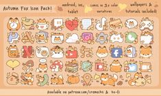 an animal themed keyboard with lots of icons