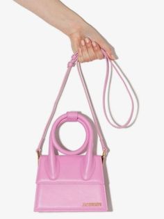 Jacquemus Le Chiquito Noeud Medium Top Handle Bag - Farfetch Pink Leather Bag, Jacquemus Le Chiquito, Jacquemus Bag, Leather Cross Body Bag, Leather Cross, Cross Body Bag, Pink Leather, Leather Top, Body Bag