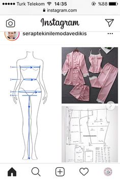 an instagram page with the instructions for how to make a jumpsuit and top