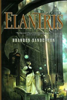 the cover to elantris by brandon sanders