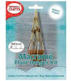 the macrame plant hanger kit contains three ropes